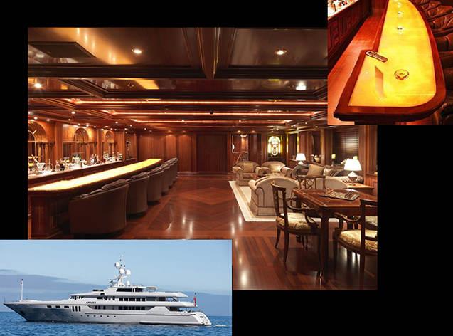 Codecasa Luxury Yacht Galley Bar Top